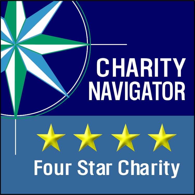 Logo for Charity Navigator Four Star Charity