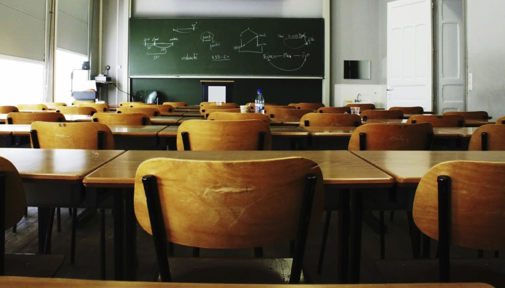 empty classroom