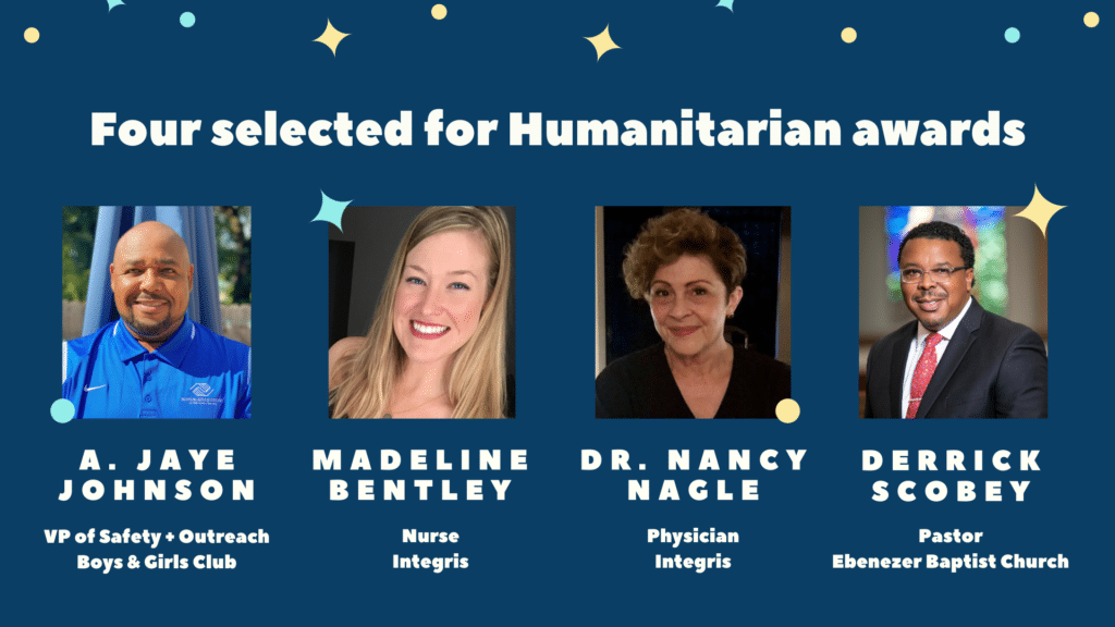 humanitarian awards recipients graphic