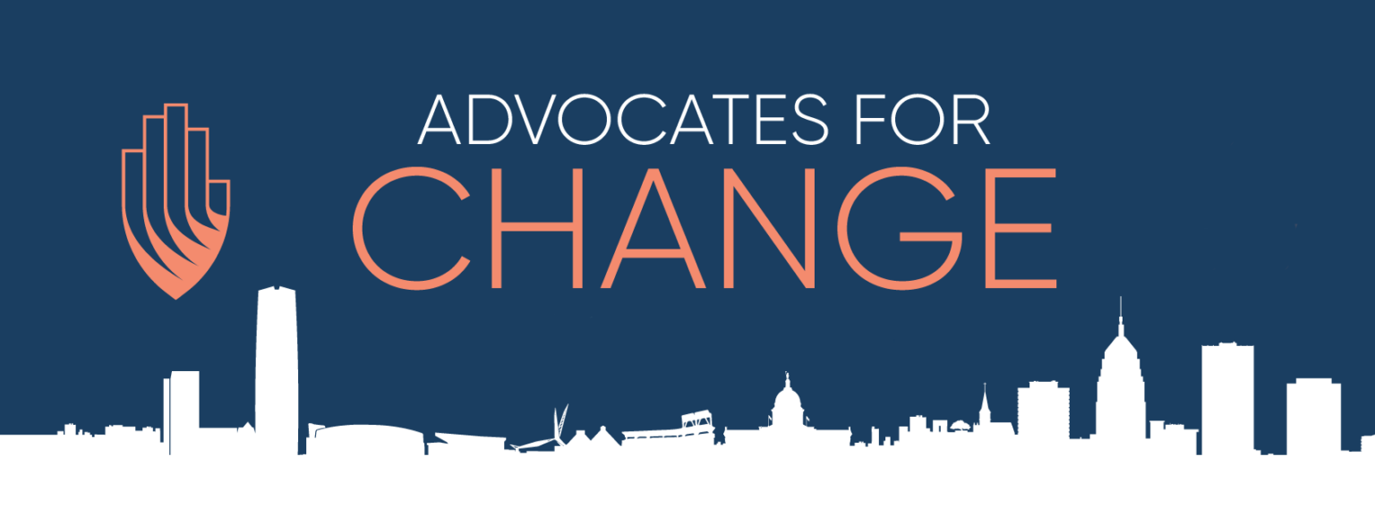 Advocates For Change Banner With Hand Logo Over Skyline Blue 1536x577 